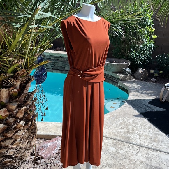 NWT ZARA BELTED MODI DRESS - XL - Picture 6 of 8